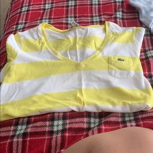 Lacoste brand v neck tee
